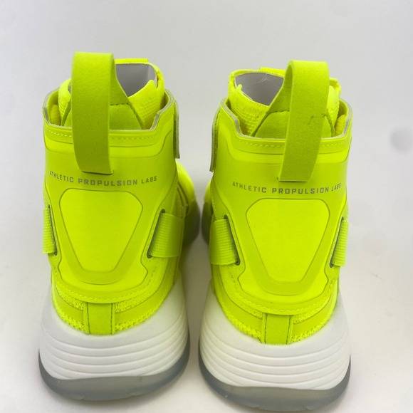 APL Athletic Propulsion‎ Labs TechLoom High Top Neon Yellow Sneakers Men's 11 - Picture 4 of 7